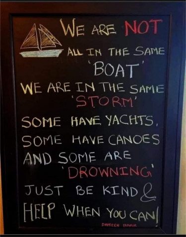 We Are Not All In The Same Boat Small